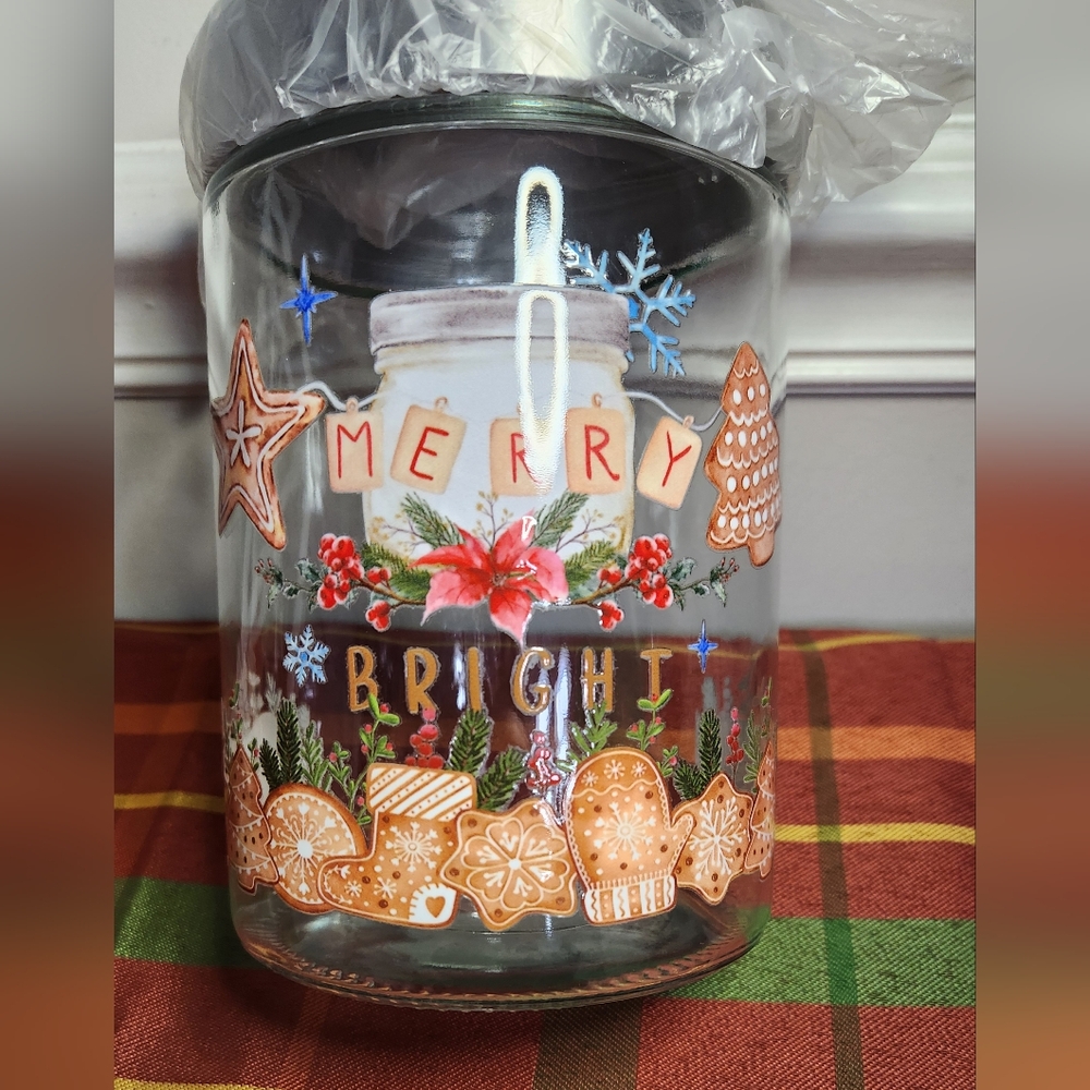 Christmas Glass Jar